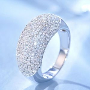 Wonderful White Sapphire Women’s Crown 925SterlingSilver Anniversary Ring Sz 5.5